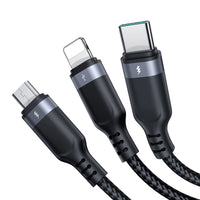 3in1 Multi-Use Cable - 30cm - Black - MIZO.at