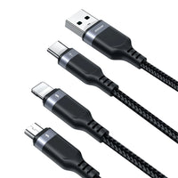 3in1 Multi-Use Cable - 30cm - Black - MIZO.at