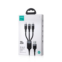 3in1 Multi-Use Cable - 30cm - Black - MIZO.at