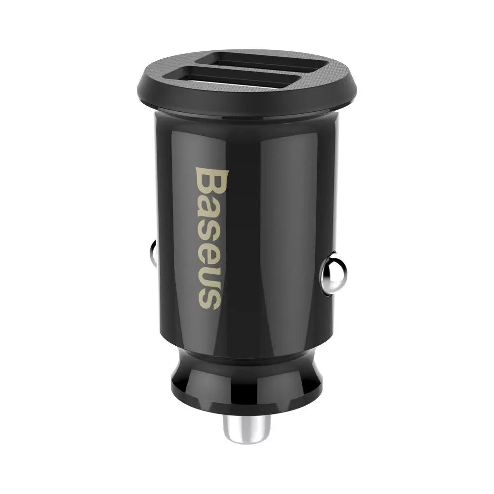 Baseus Grain Car Charger | 2x USB 3.1A Black - MIZO.at