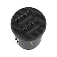 Baseus Grain Car Charger | 2x USB 3.1A Black - MIZO.at