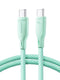 Joyroom 60W USB Type C 1M Cable - Green - MIZO.at