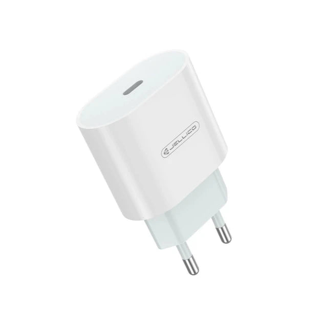 20W USB-C to USB-C Wall Charger - Jellico AK200 - White