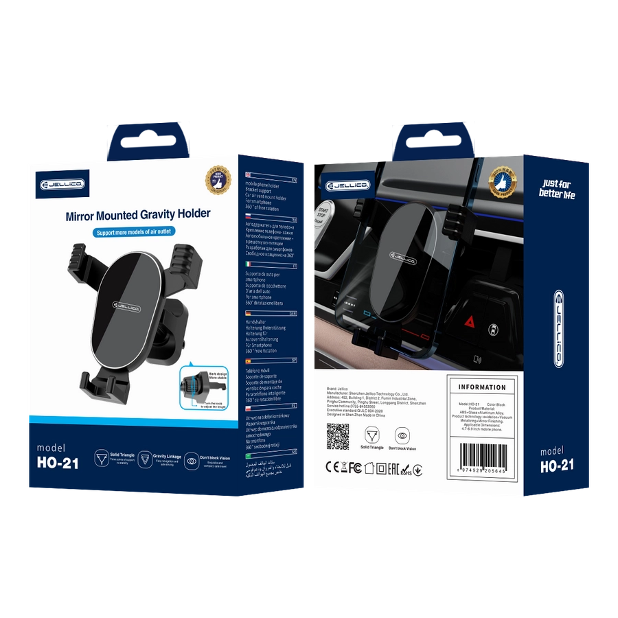 Gravity Car Holder - Jellico HO-21 - Black