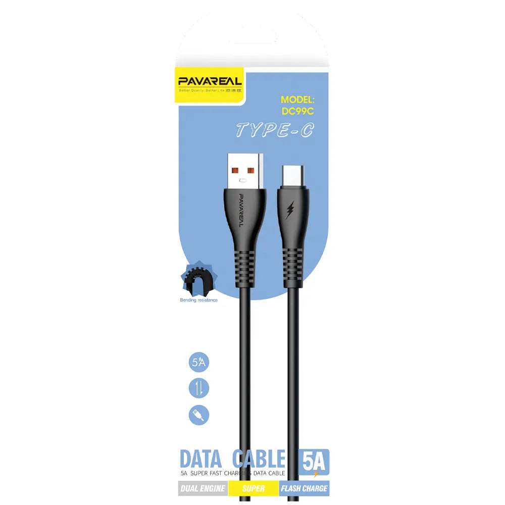 PAVAREAL USB to USB-C Cable (Black) - MIZO.at