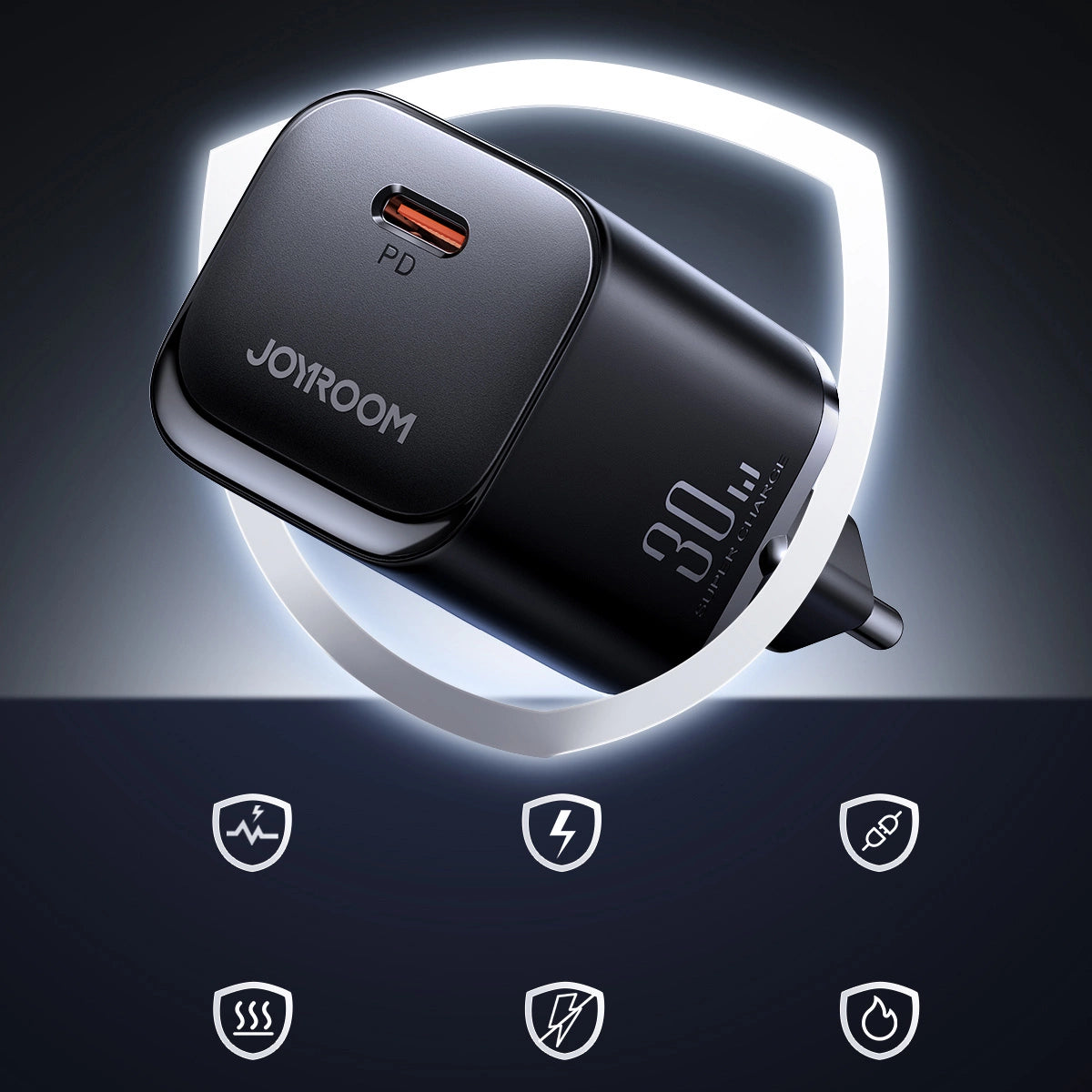 Joyroom 30W USB-C Fast Charger | High-Speed Charging, Compact - MIZO.at