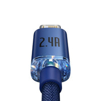 Lightning Crystal Shine Cable Series 2.4A 2m Blue (CAJY000103)