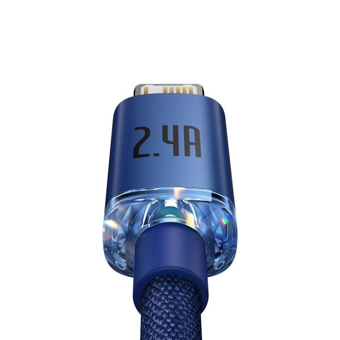 Lightning Crystal Shine Kabelserie 2,4 A 2 m Blau (CAJY000103)