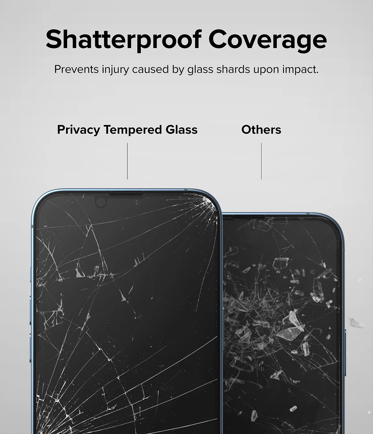 iPhone 14 Plus/13 Pro Max Privacy Tempered Glass with installation jig Black