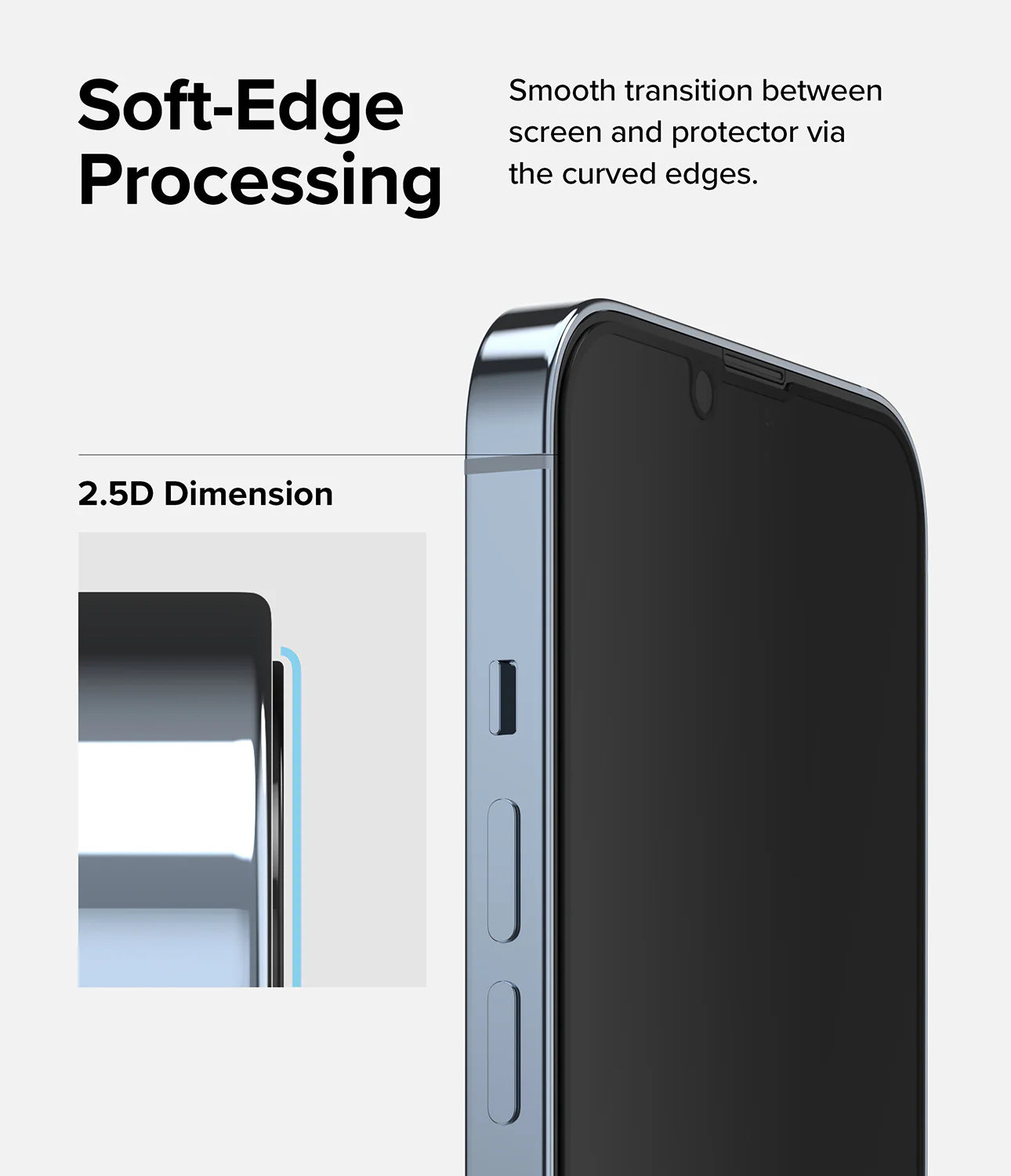 iPhone 14 Plus/13 Pro Max Privacy Tempered Glass with installation jig Black