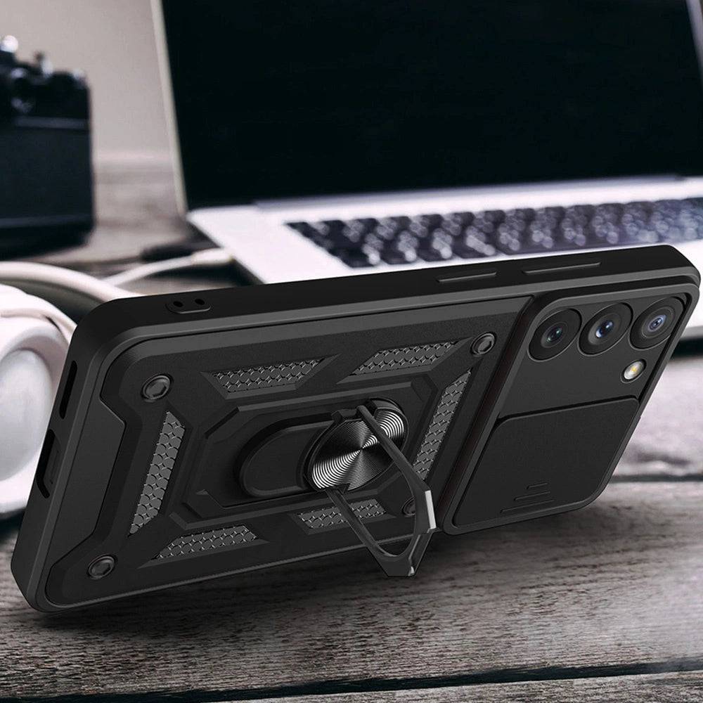 Samsung Galaxy S23 Hybrid Armor Camshield Case | Sliding Camera Cover - MIZO.at