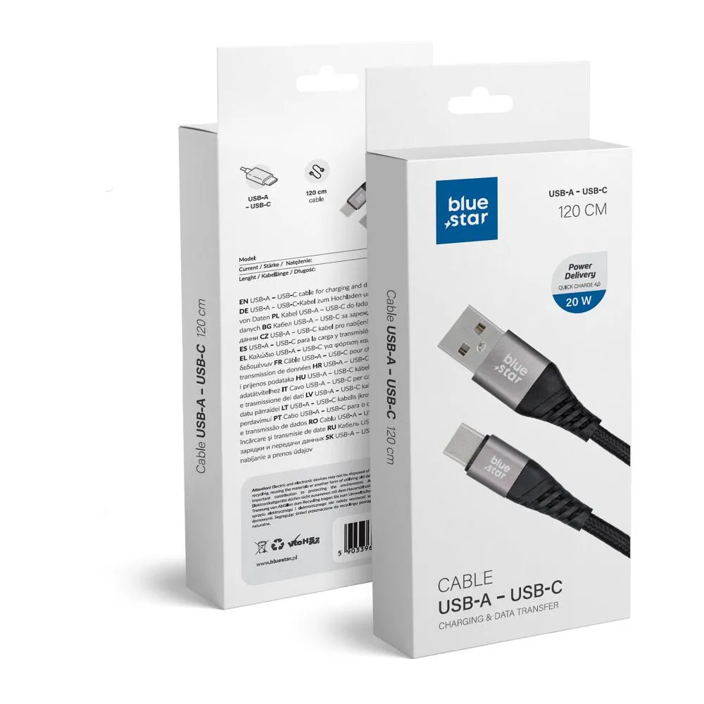 Blue Star USB-C Cable 1.2m | Durable & Fast Charging - MIZO.at