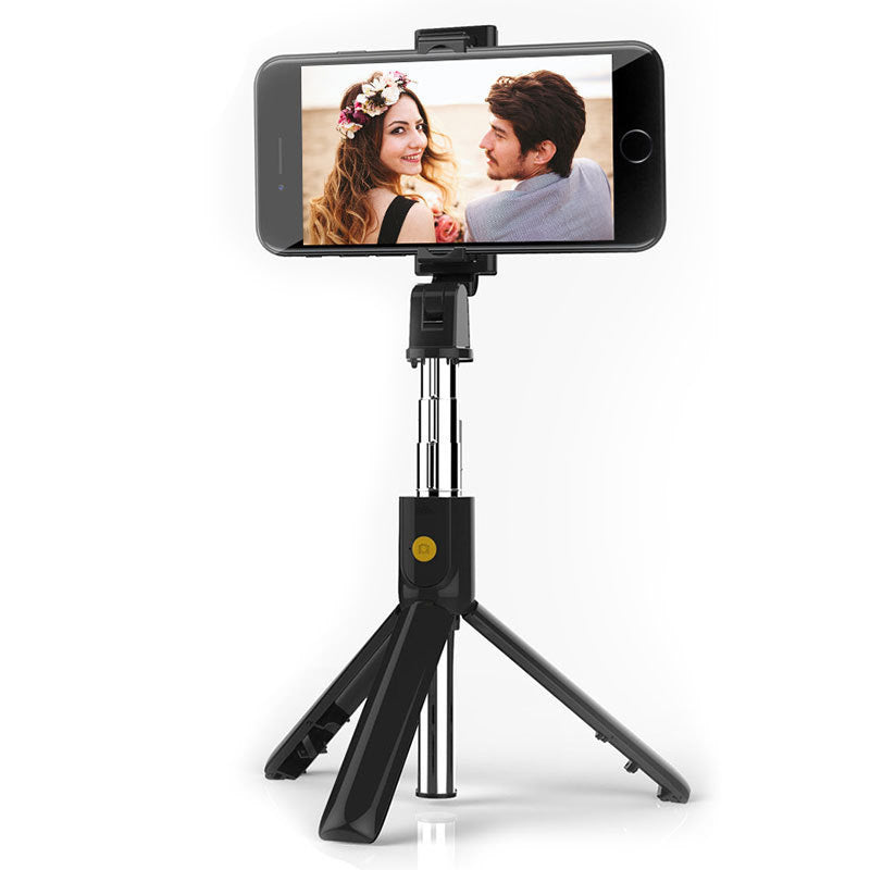 SELFIE-STICK – MIT ABNEHMBARER BLUETOOTH-FERNBEDIENUNG UND STATIV