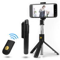 SELFIE-STICK – MIT ABNEHMBARER BLUETOOTH-FERNBEDIENUNG UND STATIV