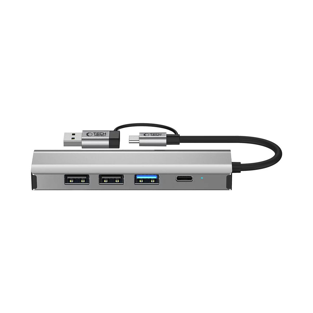 Tech-Protect HB03 5-in-1 USB-C Hub | Ethernet & USB Expansion, Space Grey - MIZO.at