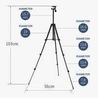 TRIPOD 3120 FOR A PHONE WITH A BLUETOOTH REMOTE CONTROL