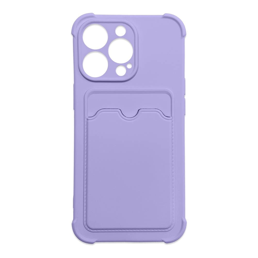 iPhone 12 Pro Card Wallet | Purple Airbag Armor Case - MIZO.at