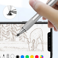 Capacitive Stylus with Precision Disc and Gel Pen silver (ACPCL-0S)