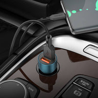 BOROFONE BZ19 WISDOM CAR CHARGER - 2XUSB - 12W BLUE