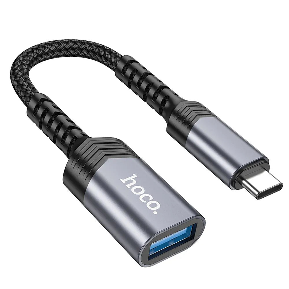 Hoco Type-C to USB 3.0 OTG Adapter | Fast Data Transfer | Black - MIZO.at