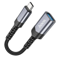 Hoco Type-C to USB 3.0 OTG Adapter | Fast Data Transfer | Black - MIZO.at