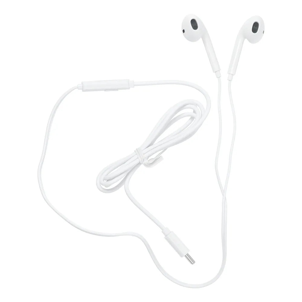 PAVAREAL Wired Earphones with Micro Type C - White - MIZO.at