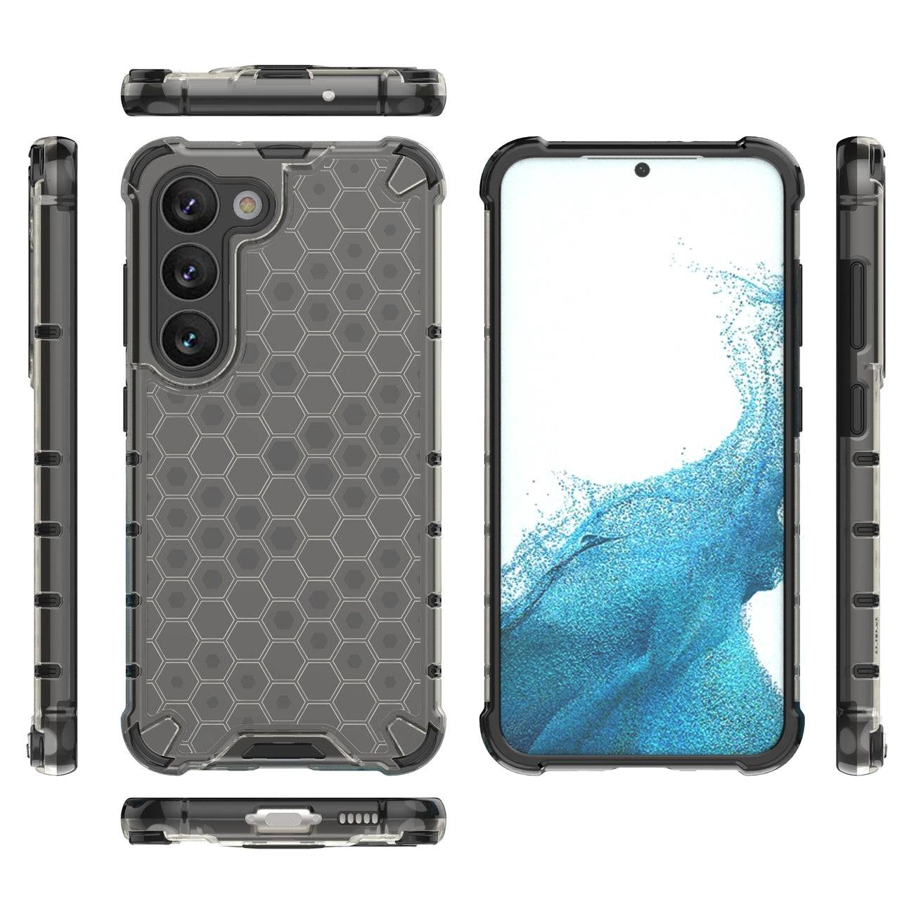 Samsung Galaxy S23 Honeycomb armored hybrid cover black