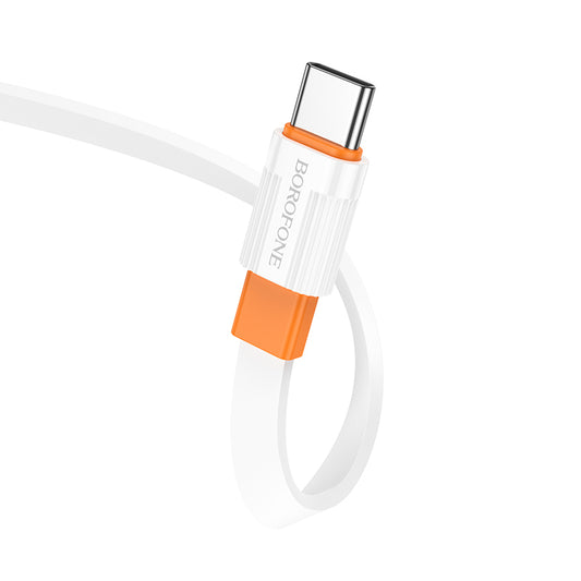 BX89 UNION CABLE - USB TO TYPE C - 3A 1 METER WHITE-ORANGE