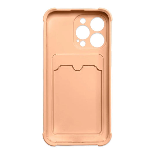 iPhone 12 Pro Card Wallet Silicone Air Bag Armor Pink - MIZO.at