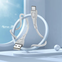 BX98 SUPERIOR-KABEL - USB AUF TYP C - 3A 1 METER GRAU