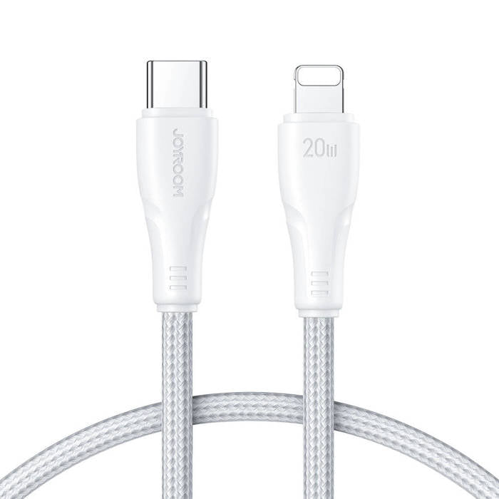 USB C - Lightning 20W cable for fast charging and data transfer 0.25m white