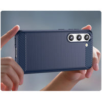 Samsung Galaxy S23 Carbon Case - blau