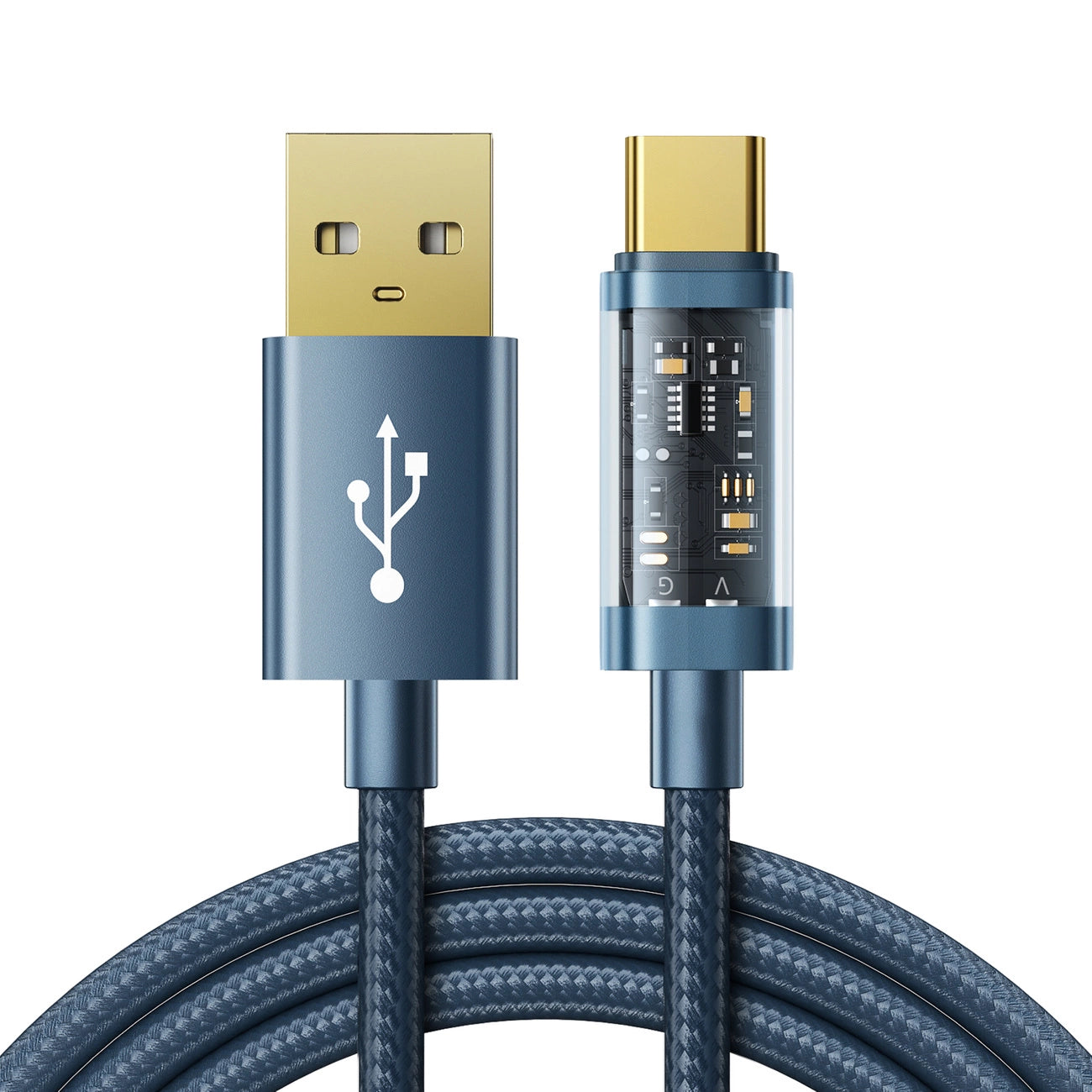 USB - Typ-C-Datenkabel, 3A, 1,2 m, Blau (S-UC027A12)