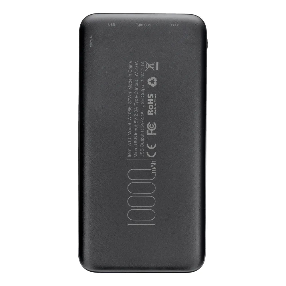 VEGER A10 Power Bank - 10,000mAh Black (W1065) - MIZO.at