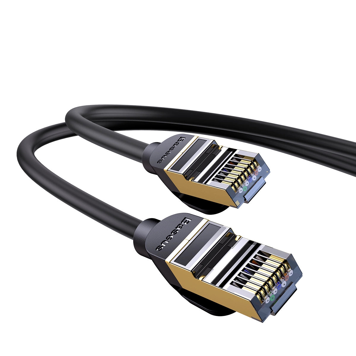 Baseus 10m Speed ​​Seven Netzwerkkabel RJ45 10Gbps Schwarz (WKJS010701)