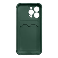 iPhone 12 Pro Card Wallet Silicone Air Bag Armor Green - MIZO.at