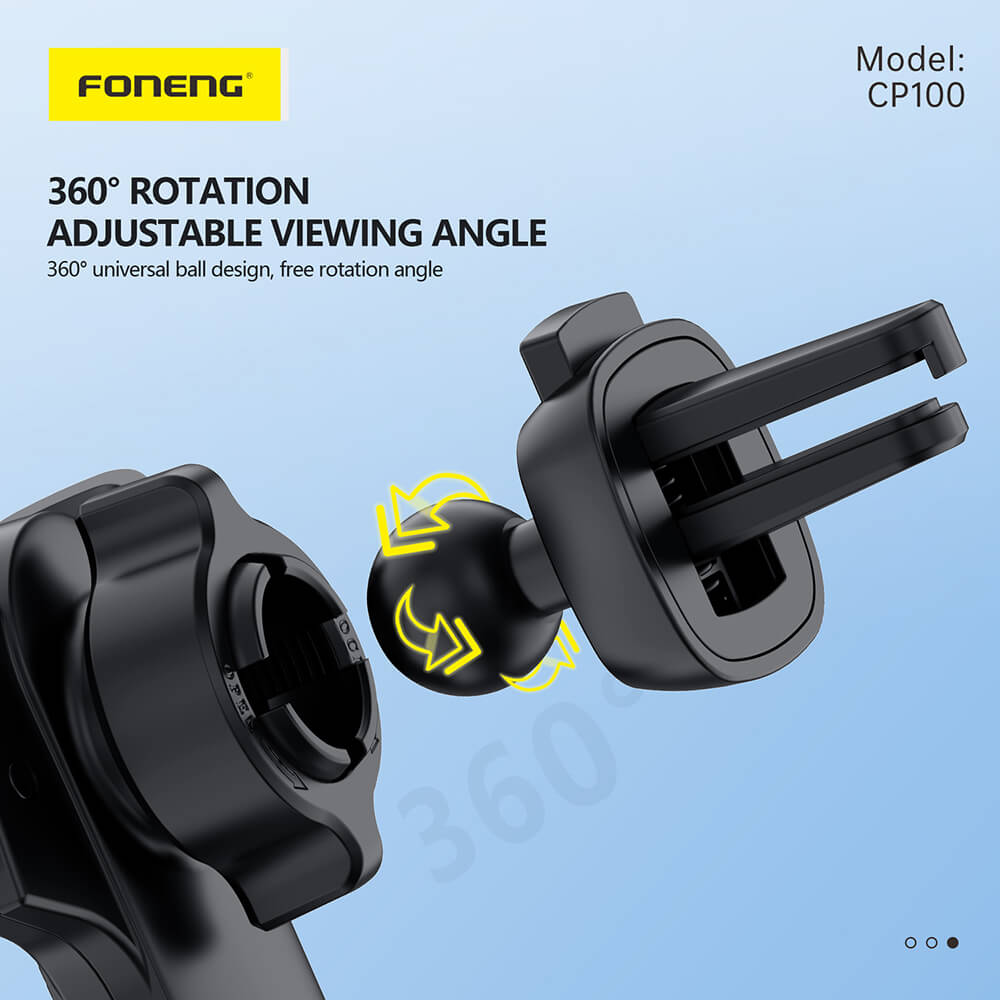 FONENG CAR HOLDER GRAVITY TO AIR VENT BLACK