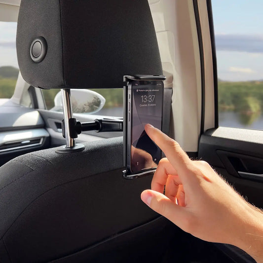 Wozinsky 2-in-1 Headrest Phone Holder with Hanger - Black - MIZO.at