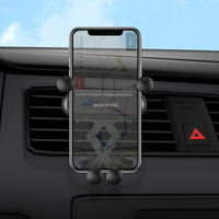 Gravity Car Holder for Grille | Black, 4-6.5" Phones - MIZO.at