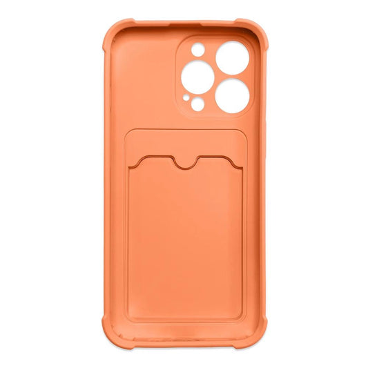 iPhone 12 Pro Card Wallet Silicone Air Bag Armor Case Orange - MIZO.at