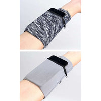 Fabric Armband for Running & Fitness - White/Black - MIZO.at