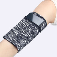 Fabric Armband for Running & Fitness - White/Black - MIZO.at