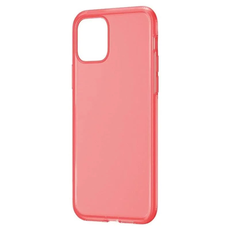 iPhone 11 Pro case Jelly Liquid Silica Gel Protective Case Transparent Red