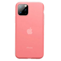 iPhone 11 Pro case Jelly Liquid Silica Gel Protective Case Transparent Red