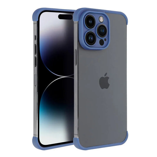 IPHONE 15 PLUS Blaue MINI BUMPERS Hülle mit Kamerainselschutz