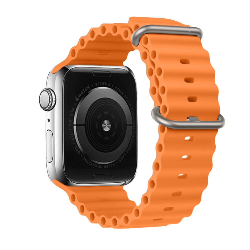 Apple Watch Strap 42/44/45/49 Silicone Orange | Stylish & Comfortable - MIZO.at