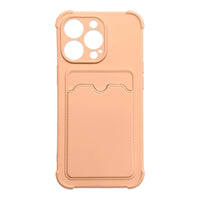 iPhone 12 Pro Max Card Wallet Silicone Air Bag Armor Pink - MIZO.at