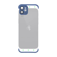 IPHONE 15 Pro Blue MINI BUMPERS case with camera island protection