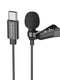 Elegant Type C Lavalier Microphone | Omnidirectional, Black - MIZO.at