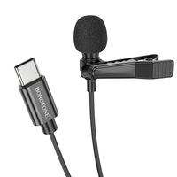 Elegant Type C Lavalier Microphone | Omnidirectional, Black - MIZO.at